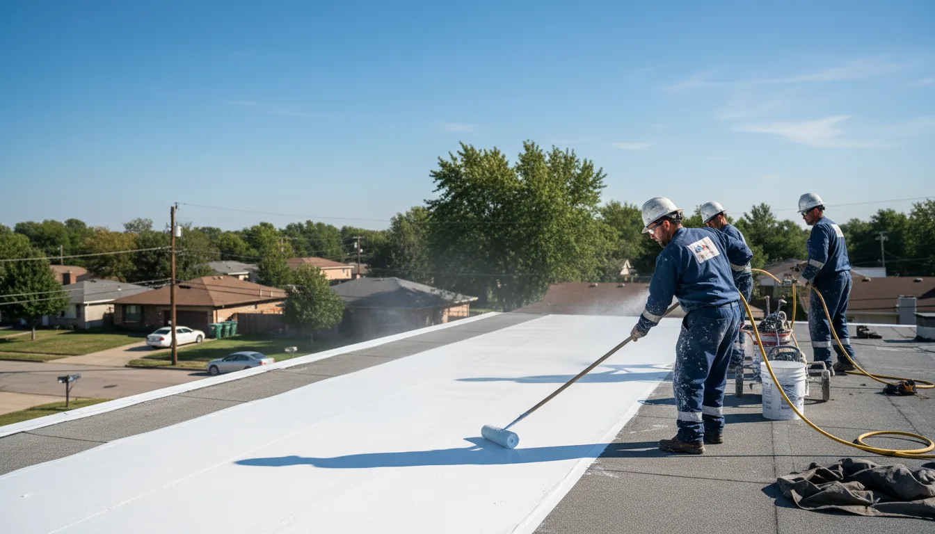Commercial roof coating in Wewoka, OK near me
